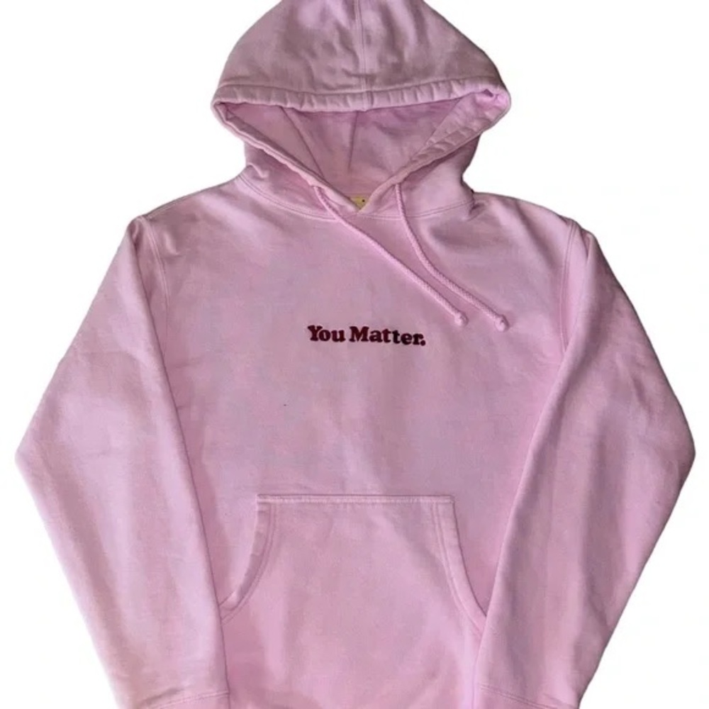 You Matter by Demetrius Harmon Pink Thick Hoodie